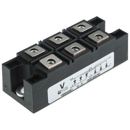 Vishay Modul můstkového usměrňovače VS-130MT80KPBF 1.18 kA 800 V, INT-A-PAK, počet kolíků: 6 kolíkový, konfigurace: