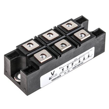 Vishay Modul můstkového usměrňovače VS-160MT80KPBF 1.5 kA 800 V, INT-A-PAK, počet kolíků: 6 kolíkový, konfigurace: