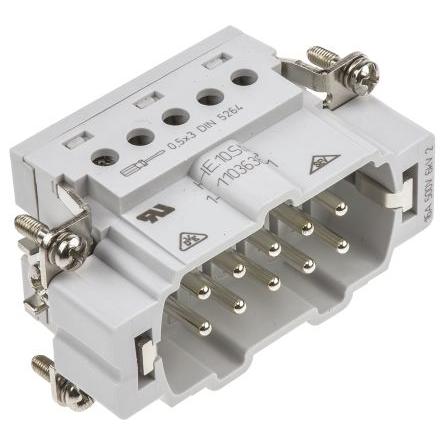 TE Connectivity Vložka napájecího konektoru pro vysoká zatížení 16A Vnější HE 10