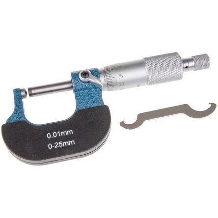 Mikrometr, přesnost: ±0.01 mm Speciální, Metrické, max. měření: 25 mm RS PRO