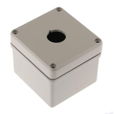 Pouzdro tlačítka, řada: RMQ-Titan, průměr výřezu: 22 mm Oblázková šedá Hliník Eaton, počet výřezů: 1