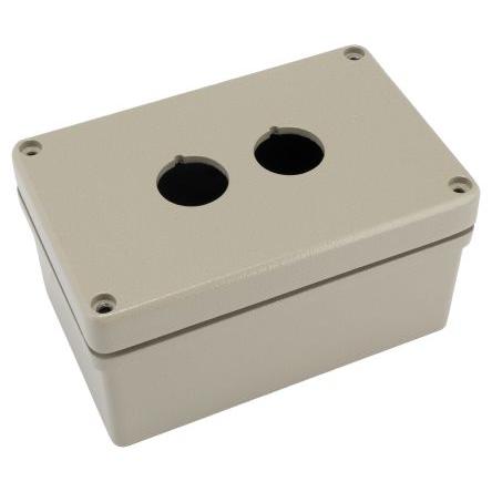 Pouzdro tlačítka, řada: RMQ-Titan, průměr výřezu: 22 mm Oblázková šedá Hliník Eaton, počet výřezů: 2