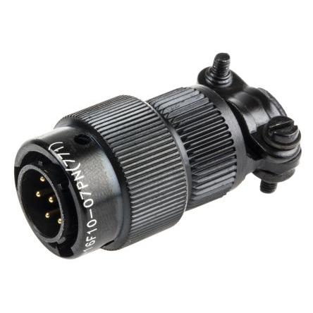 Amphenol Limited Kulatý konektor, specifikace Mil, řada: 62LC, materiál kontaktu: Měď, orientace těla: Rovný, Kabel,