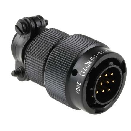 Amphenol Limited Kulatý konektor, specifikace Mil, řada: 62LC, materiál kontaktu: Měď, orientace těla: Rovný, Kabel,