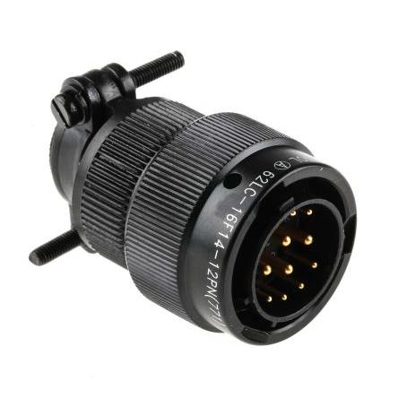 Amphenol Limited Kulatý konektor, specifikace Mil, řada: 62LC, materiál kontaktu: Měď, orientace těla: Rovný, Kabel,