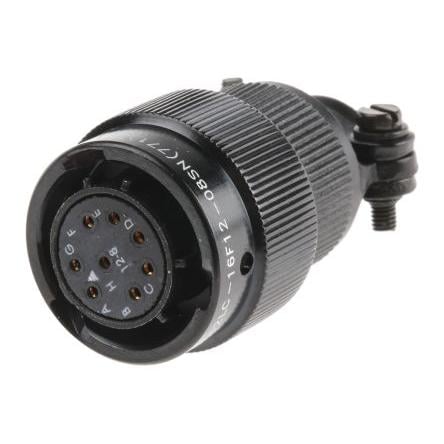 Amphenol Limited Kulatý konektor, specifikace Mil, řada: 62LC, materiál kontaktu: Měď, orientace těla: Rovný, Kabel,