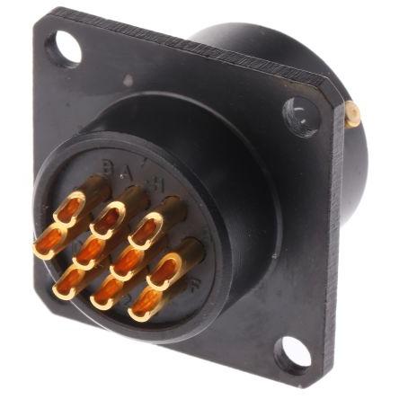Amphenol Limited Kulatý konektor, specifikace Mil, řada: 62LC, materiál kontaktu: Měď, orientace těla: Rovný, Montáž do