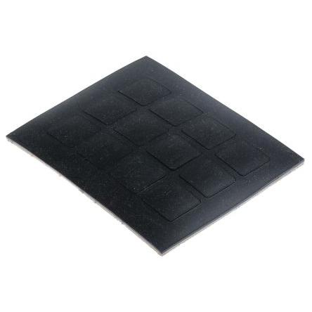 RS PRO Čtvercový Polymer Protiskluzová podložka 20.5mm 20.5 mm