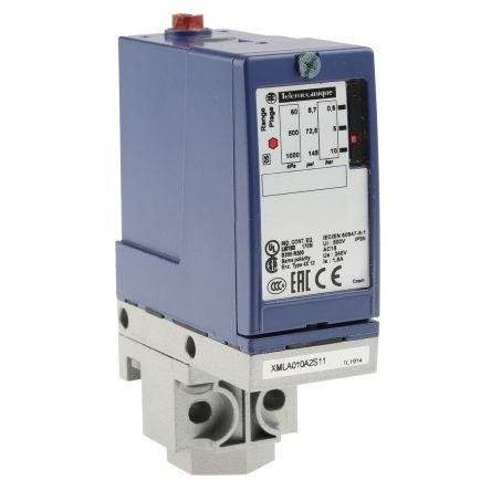 Telemecanique Sensors Tlakový snímač, řada: XMLA Diferenciální 0.6 bar Šroubová svorka 10 bar pro Vzduch, Čistá voda,