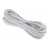 Prodlužovací telefonní kabel Vnitřní, Bílá RS PRO RJ11 Vnější RJ11 3 m