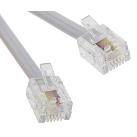 Prodlužovací telefonní kabel Vnitřní, Bílá RS PRO RJ11 Vnější RJ11 3 m