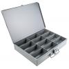Přihrádková krabice 12 přihrádek Šedá, Ocel 50 mm x 339mm x 234 mm Durham
