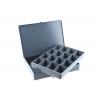 Přihrádková krabice 16 přihrádek Šedá, Ocel 50 mm x 339mm x 234 mm Durham