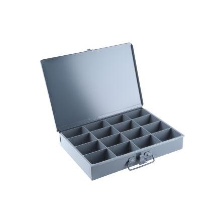 Přihrádková krabice 16 přihrádek Šedá, Ocel 50 mm x 339mm x 234 mm Durham