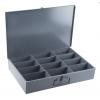 Přihrádková krabice 12 přihrádek Šedá, Ocel 76 mm x 457mm x 304 mm Durham
