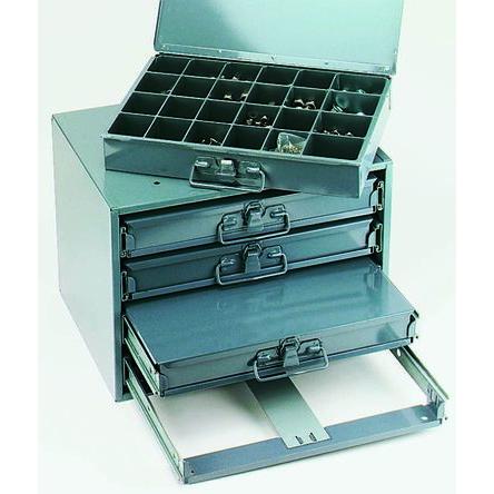 Přihrádková krabice 32 přihrádek Šedá, Ocel 76 mm x 457mm x 304 mm Durham