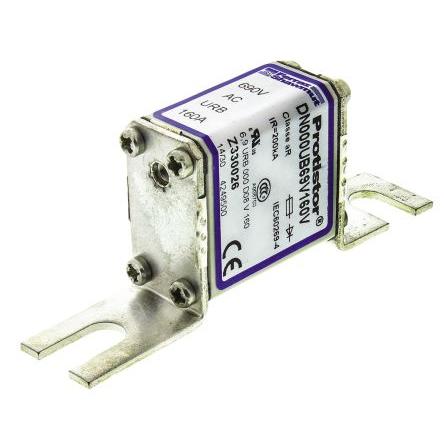 Pojistka podle německé normy 160A NH000 FF URB Mersen 77.5 mm 660V ac