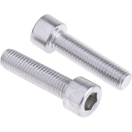 RS PRO Šroub s vnitřním šestihranem, Obyčejný, Nerezová ocel hlavice Vnitřní šestihran, M10, M10, délka: 40 mm