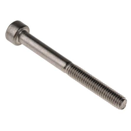 RS PRO Šroub s vnitřním šestihranem, Obyčejný, Nerezová ocel hlavice Vnitřní šestihran, M4, M4, délka: 40 mm