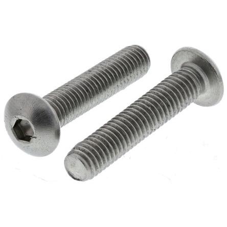 RS PRO Šroub s vnitřním šestihranem, Lesklý zinek, Nerezová ocel hlavice Vnitřní šestihran, M5, M5, délka: 25 mm