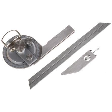 MikronTec Úhloměr Metrické, délka lopatky: 200 mm Kuželové ozubení, materiál čepele: Nerezová ocel