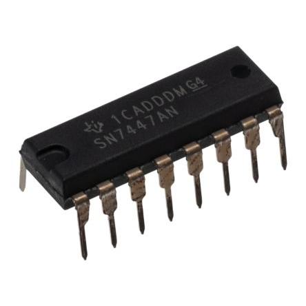 Texas Instruments Dekodér SN7447AN, počet kolíků: 16 kolíkový, PDIP