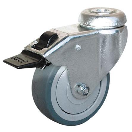 313722 Guitel Hervieu Brzděné otočné 60 kg 75 mm, Pryž