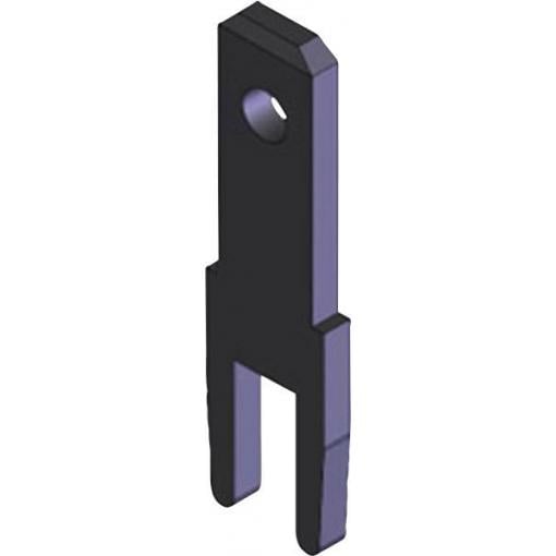 Vogt Verbindungstechnik 3785c08.68 faston zástrčka Šířka zástrčky: 2.8 mm Tloušťka konektoru: 0.8 mm 180 ° bez izolace kov 100 ks