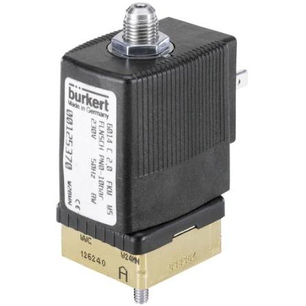 Elektromagnetický ventil 125370 3portový NC 230V ac Burkert 1/8 in