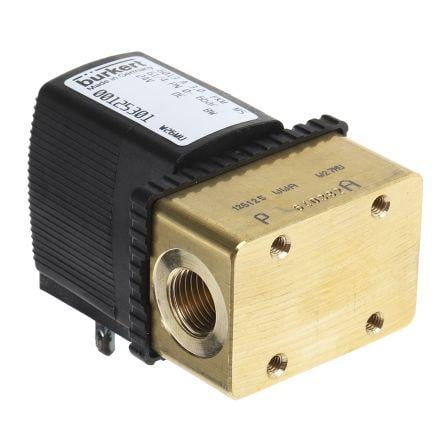 Elektromagnetický ventil 125301 2portový NC 24V dc Burkert 6.35 mm 6.35 mm