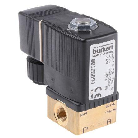 Elektromagnetický ventil 126094 2portový NC 230V ac Burkert 3.18 mm 3.18 mm