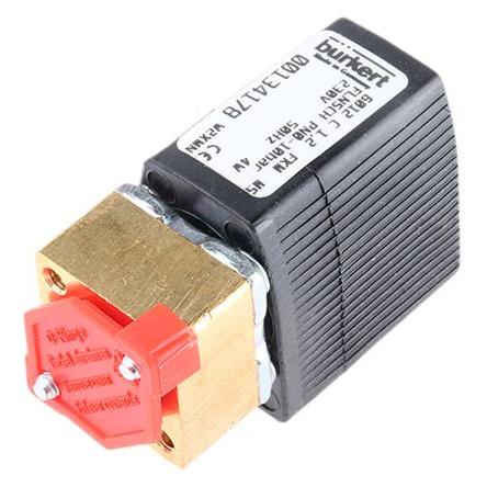 Elektromagnetický ventil 134178 3portový NC 230V ac Burkert 1/8 in G