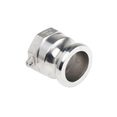 Přípojka hadicová Adaptér, Nerezová ocel, vnitřní průměr hadice: 50.8 mm (vnitřní prům.), pracovní tlak: 17 bar RS PRO