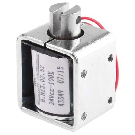 Mecalectro Lineární solenoid, řada: 8.M.13.02.52, 24V 35.3 mm 31.8mm 25.4 mm