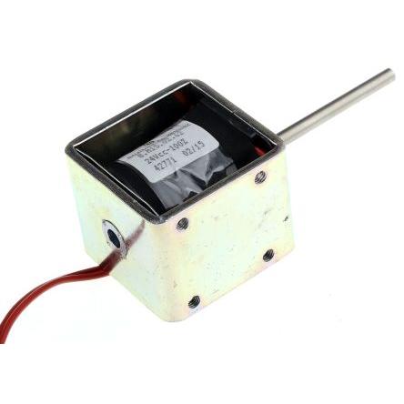 Mecalectro Lineární solenoid, 24V 50.8 mm 49mm 41.3 mm