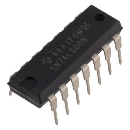 Texas Instruments Logický obvod SN74LS00N 4 NAND LS 8 mA, počet kolíků: 14 kolíkový, PDIP 2