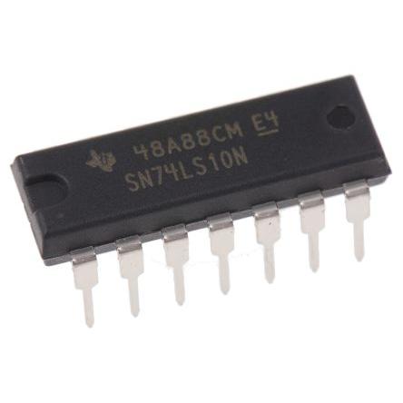 Texas Instruments Logický obvod SN74LS10N 3 NAND LS 8 mA, počet kolíků: 14 kolíkový, PDIP 3