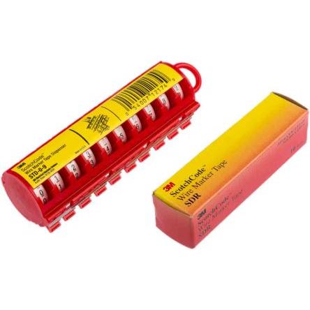 Sada pro označování kabelů, řada: SDT+ SDR barva Červená 2.43 m x 5.46mm 3M 0-9 89576