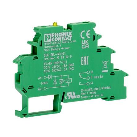 Phoenix Contact Relé rozhraní SPDT Lišta DIN 6A 24V dc DEK-REL