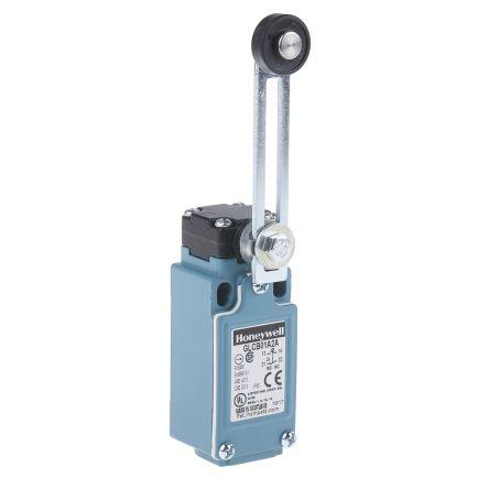 Honeywell Technologies GLC Nastavitelná páka s válečkem Koncový spínač 1 NC/1 NO IP66 Tlakově litý zinek 240V ac 6A