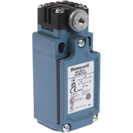 Honeywell Technologies GLD Nastavitelná páka s válečkem Koncový spínač 1 NC/1 NO IP66 Termoplast vyztužený skelnými