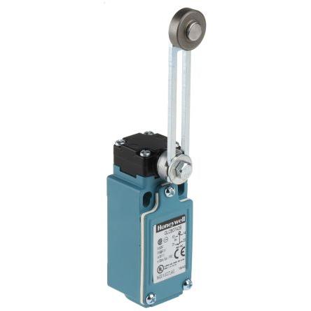 Honeywell Technologies GLC Nastavitelná páka s válečkem Koncový spínač 1 NC/1 NO IP66 Tlakově litý zinek 240V ac 6A