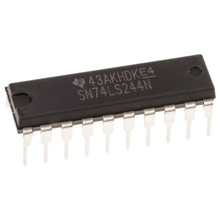 Texas Instruments SN74LS244N, počet kanálů: 8 Buffer a linkový budič Buffer a linkový budič LS 3 stavy Neinvertující,