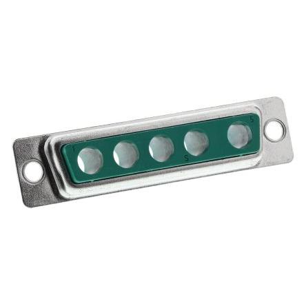 FCT from Molex Konektor D-Sub, řada: 172704, počet kontaktů: 5, orientace těla: Rovný, Montáž do panelu Vnitřní, D-SUB,