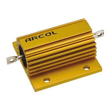 Rezistor pro montáž na rám, řada: HS75 1 Ω ±5 % HS75 1R J 75 W, Hliník, Axiální Vinutý Arcol Ohmite