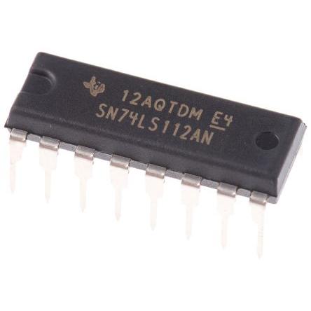 Texas Instruments IO klopné SN74LS112AN 2 LS, počet kolíků: 16 kolíkový, PDIP