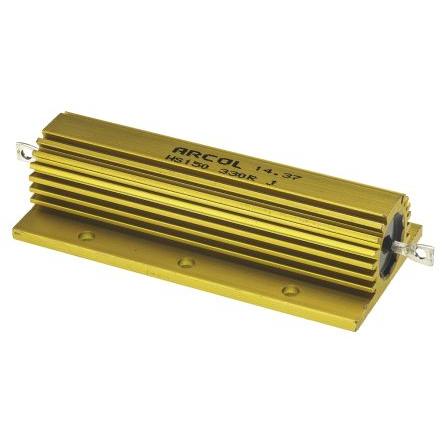 Rezistor pro montáž na rám, řada: HS150 330 Ω ±5 % HS150 330R J 150 W, Hliník, Axiální Vinutý Arcol Ohmite
