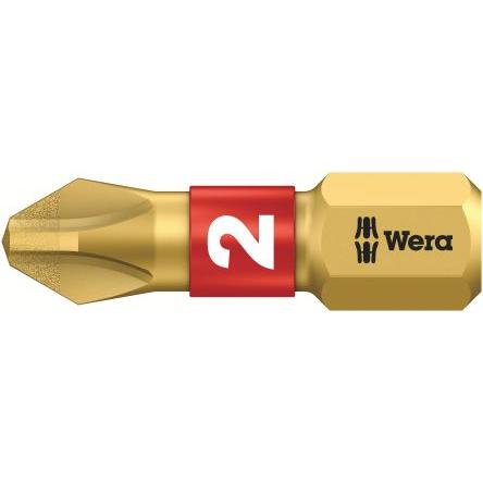 Wera Bit šroubováku, S diamantovým hrotem, 25 mm, PH2, počet kusů: 1