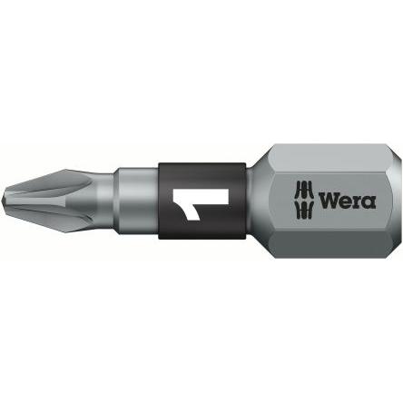 Wera Bit šroubováku, Chromovaný, Plastové, Nerezová ocel, Šestihran, 6.35 mm, PZ1, počet kusů: 1