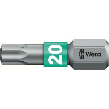 Wera Bit šroubováku, Šestihran, 6.35 mm, T20, celková délka: 25 mm, počet kusů: 1